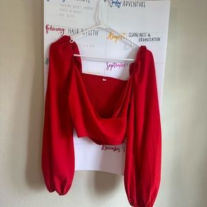 Shein Red Top